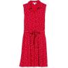 imageAmazon Essentials Womens Sleeveless RelaxedFit Woven Shirt DressRed Leafy Floral