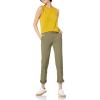 imageAmazon Essentials Womens Slim Fit Straight Leg Stretch Twill Chino PantWashed Olive