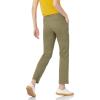 imageAmazon Essentials Womens Slim Fit Straight Leg Stretch Twill Chino PantWashed Olive