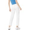 imageAmazon Essentials Womens Slim Fit Straight Leg Stretch Twill Chino PantWhite