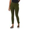 imageAmazon Essentials Womens SlimFit BiStretch Side Zip Ankle PantBlack Olive Animal Print