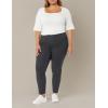 imageAmazon Essentials Womens SlimFit BiStretch Side Zip Ankle PantCharcoal Heather