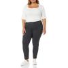 imageAmazon Essentials Womens SlimFit BiStretch Side Zip Ankle PantCharcoal Heather