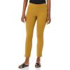 imageAmazon Essentials Womens SlimFit BiStretch Side Zip Ankle PantDark Camel