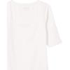 imageAmazon Essentials Womens SlimFit Half Sleeve Square Neck TShirtBright White