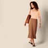 imageAmazon Essentials Womens SlimFit Half Sleeve Square Neck TShirtCoral Orange