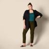 imageAmazon Essentials Womens SlimFit Half Sleeve Square Neck TShirtDark Green