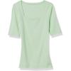 imageAmazon Essentials Womens SlimFit Half Sleeve Square Neck TShirtGreen