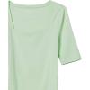 imageAmazon Essentials Womens SlimFit Half Sleeve Square Neck TShirtGreen