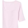 imageAmazon Essentials Womens SlimFit Half Sleeve Square Neck TShirtLight Pink