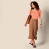 imageAmazon Essentials Womens SlimFit Half Sleeve Square Neck TShirtRust Orange
