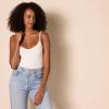 imageAmazon Essentials Womens SlimFit Knit VNeck Layering Cami Available in Plus Size Pack of 4BeigeBlackCamelWhite