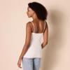 imageAmazon Essentials Womens SlimFit Knit VNeck Layering Cami Available in Plus Size Pack of 4BeigeBlackCamelWhite