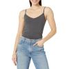 imageAmazon Essentials Womens SlimFit Knit VNeck Layering Cami Available in Plus Size Pack of 4BlackCharcoal HeatherLight Grey HeatherWhite