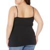 imageAmazon Essentials Womens SlimFit Knit VNeck Layering Cami Available in Plus Size Pack of 4BlackWhite
