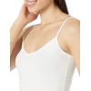 imageAmazon Essentials Womens SlimFit Knit VNeck Layering Cami Available in Plus Size Pack of 4BlackWhite