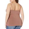 imageAmazon Essentials Womens SlimFit Knit VNeck Layering Cami Available in Plus Size Pack of 4BrownMulti Color