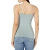imageAmazon Essentials Womens SlimFit Knit VNeck Layering Cami Available in Plus Size Pack of 4Grey HeatherNavySage GreenWhite
