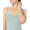 imageAmazon Essentials Womens SlimFit Knit VNeck Layering Cami Available in Plus Size Pack of 4Grey HeatherNavySage GreenWhite