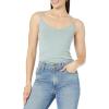 imageAmazon Essentials Womens SlimFit Knit VNeck Layering Cami Available in Plus Size Pack of 4Grey HeatherNavySage GreenWhite