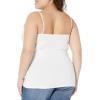 imageAmazon Essentials Womens SlimFit Knit VNeck Layering Cami Available in Plus Size Pack of 4White