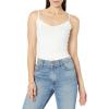 imageAmazon Essentials Womens SlimFit Knit VNeck Layering Cami Available in Plus Size Pack of 4White