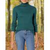 imageAmazon Essentials Womens SlimFit Lightweight LongSleeve Turtleneck SweaterForest Green