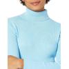 imageAmazon Essentials Womens SlimFit Lightweight LongSleeve Turtleneck SweaterSky Blue
