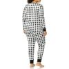 imageAmazon Essentials Womens SnugFit Cotton Sleepwear Pajama Set Available in Plus SizeBlackWhite  Buffalo Plaid