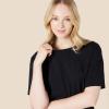 imageAmazon Essentials Womens Soft Cotton Blend Short Sleeve TShirt and Short Sleepwear SetBlack