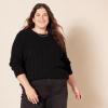 imageAmazon Essentials Womens Soft Fisherman Cable LongSleeve Crewneck Sweater Available in Plus SizeBlack