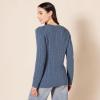 imageAmazon Essentials Womens Soft Fisherman Cable LongSleeve Crewneck Sweater Available in Plus SizeBlue Heather