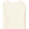 imageAmazon Essentials Womens Soft Fisherman Cable LongSleeve Crewneck Sweater Available in Plus SizeCream