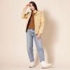 imageAmazon Essentials Womens Soft Fisherman Cable LongSleeve Crewneck Sweater Available in Plus SizeDark Chestnut Brown Heather
