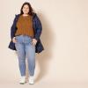 imageAmazon Essentials Womens Soft Fisherman Cable LongSleeve Crewneck Sweater Available in Plus SizeDark Chestnut Brown Heather