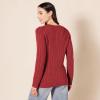 imageAmazon Essentials Womens Soft Fisherman Cable LongSleeve Crewneck Sweater Available in Plus SizeDark Red