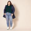 imageAmazon Essentials Womens Soft Fisherman Cable LongSleeve Crewneck Sweater Available in Plus SizeDeep Green