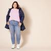 imageAmazon Essentials Womens Soft Fisherman Cable LongSleeve Crewneck Sweater Available in Plus SizeLight Pink