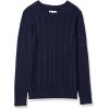 imageAmazon Essentials Womens Soft Fisherman Cable LongSleeve Crewneck Sweater Available in Plus SizeNavy