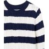 imageAmazon Essentials Womens Soft Fisherman Cable LongSleeve Crewneck Sweater Available in Plus SizeNavy White Rugby Stripe