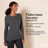 imageAmazon Essentials Womens Soft Fisherman Cable LongSleeve Crewneck Sweater Available in Plus SizeRed