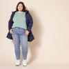 imageAmazon Essentials Womens Soft Fisherman Cable LongSleeve Crewneck Sweater Available in Plus SizeSage Green Heather