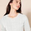imageAmazon Essentials Womens Soft Fisherman Cable LongSleeve Crewneck Sweater Available in Plus SizeWhite