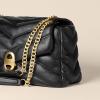 imageAmazon Essentials Womens Soft Quilted Flap BagBlack Faux Leather