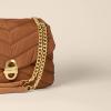 imageAmazon Essentials Womens Soft Quilted Flap BagDark Brown Nylon