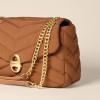 imageAmazon Essentials Womens Soft Quilted Flap BagDark Brown Nylon