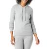 imageAmazon Essentials Womens Soft Touch Hooded Pullover SweaterGrey Heather