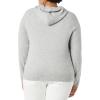 imageAmazon Essentials Womens Soft Touch Hooded Pullover SweaterGrey Heather