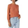 imageAmazon Essentials Womens Soft Touch Pleated Shoulder Crewneck SweaterCaramel