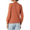 imageAmazon Essentials Womens Soft Touch Pleated Shoulder Crewneck SweaterCaramel